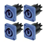 4 x Neutrik NAC3MPXXA Powercon Chassis Connector