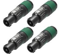 4 x Neutrik NL4FXX-W-L Large 10-16mm 4 Pole Speakon Connector