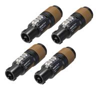 4 x Neutrik Speakon NL2FXX-W-S 2 Pole Audio Sound Cable Speaker Cable Plug Disco