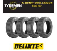 1X 225 45 17 DELINTE DS2 GREAT B/B RATED BRAND NEW HIGH QUALITY TYRE M+S XL 94W