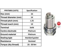 4 x NGK 1675 Genuine NGK Spark Plugs