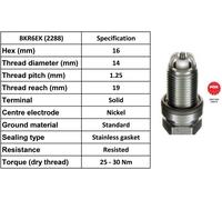 4 x NGK 2288 Genuine NGK Spark Plugs
