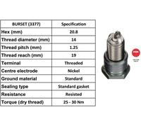 4 x NGK 3377 Genuine NGK Spark Plugs