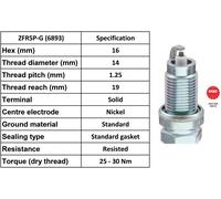 4 x NGK 6893 Genuine NGK Spark Plugs