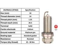 4 x NGK Spark Plug 97362