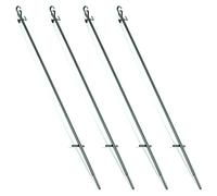 4 x Nitehawk Telescopic Hunting Hide Poles For Pigeon Shooting/Hunting 1.1m-1.9m