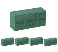 4 x Oasis Ideal Floral Foam MaxLife Bricks (Pack Contains 4 Bricks) - Premium Quality - 23x11x8 cm