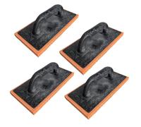 4 x Orange Rubber Sponge Float 280x140x18 mm Rubber Rough Coarse Texture Sponge Trowel for Plastering Rendering Skimming (4)