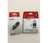 4 x Original Ink Cartridges for Canon Pixma iP7250 / 8750 / iX6850 / MG 5450/5550 / 5650/6350 / 6450/6650 / 7150/7550 / MX725
