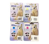 4 x Original Ink Epson 26XL SET Expression XP510 XP610 XP710 XP720 XP810 XP820