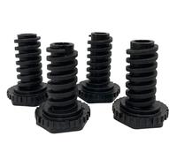 4 x Original Replacement Adjustable Black Feet Compatible with Swan SX15871B SX15871W SX15890B SX15890W Oven Cooker