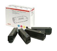 Oki 42203006 Original Oki Rainbow Pack Black, Cyan, Magenta, Yellow Toner Cartridges