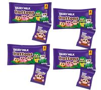 4 x PACKS OF CADBURY DAIRY MILK BUTTONS CHOCOLATE BAGS 57.6g