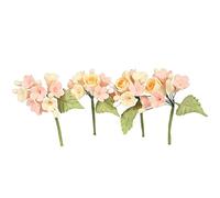 4 X Pastel Peach and Yellow Rose Flower Anniversary Wedding Cake Spray Sugar Paste Topper 4 mini Sugar Flower Sprays