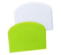 4 x Pastry Horn 12 x 9.5 cm Plastic Dough Scraper for Kitchen, Dough Cutter for Pizza, Pastry, Bread, Cream