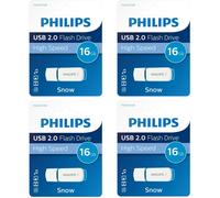 4 x PHILIPS ( 16 GB ) USB 2.0 SNOW Pen Flash Drive Memory Stick - High Speed