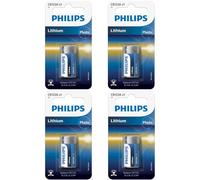 4 x PHILIPS CR123 Lithium Battery 3V - 123 CR123A DL123 DL123A Camera Fob Remote