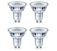 2 x Philips LED Glass 4.6w GU10 50w A+ Spot Light Bulbs Lamp 355lm - Warm White