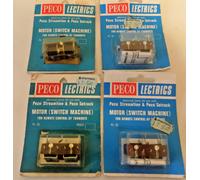 4 X PL-10 POINT MOTOR / SWITCH MACHINE BY PECO NEW OLD STOCK