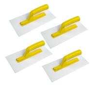 4 x Plastic ABS 11" Rendering Texturing Top Coat Trowel 270 x 130mm (0327G3)