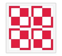 4 x Polish Air Force Flag Vinyl Stickers For Car iPad Bumper Van Truck Lorry