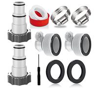 4 x pool hose adapter, adapter A and type B for Intex pool, hose adapter for pump, 4 pieces pool adapter, connection for diameter 32 and 38 mm pool hose