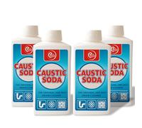 4 x Powerful Drain Cleaner & Unblocker l 4 x 1KG Caustic Soda | Fast-Acting, Heavy-Duty Sink & Drain Cleaner | Pack of 4 (Packaging May Vary)