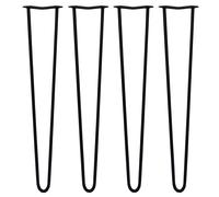 MonsterShop 4 X Hairpin Leg - 28 - Black - 2 Prong - 12M