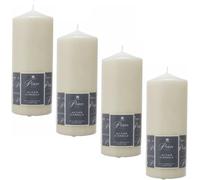 4 x Prices Ivory Altar Church Pillar Candle 100 Hours Burn Time 200mm X 80mm