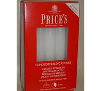 4 X Prices Patent Candles Household Candles, Pack of 10, White