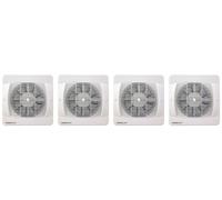 4 x Primeline Manrose PEF6010 Axial Extractor Fan 150 mm / 6 Inch (Standard)