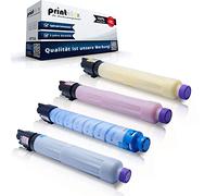 4 x Print-Klex Toner Cartridges Compatible with Ricoh Aficio MP C305 sp MP C305 SPF 41618 841595 841596 841597 TYPEMPC305E TYPMPC305 TYP MPC305 Black Blue Blue Red Yellow - Off. ice Pro Series