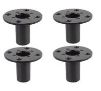4 x Pulse 35mm metal internal speaker top hat tophat speaker stand pole mount