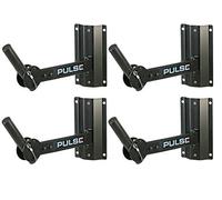 4 x PULSE 50KG HEAVY DUTY ADJUSTABLE WALL SPEAKER STAND BRACKET 35MM PA DISCO DJ
