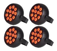 4 x QTX BATPAR-18 Rechargeable Mini LED PAR Can Light
