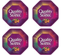 4 x Quality Street Chocolate Tub, 550g - Assorted Toffees, Fudges & Creamy Milk Chocolates, Perfect Sharing Box