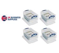 4 x 'REALLY USEFUL STORAGE BOXES' 9 LITRE
