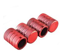 4 x Red Barrel Dust Caps | Universal Fit for Car, Bike & Motorbike Valves | Durable, Weather-Resistant Design for Secure Protection Against Dust, Dirt & Moisture | Easy to Install & Long-Lasting