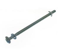 4 x Roofing Bolts Cross Head + Square NUT ZP ZINC Plated 8MM M8 X 180MM