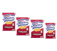 4 x Roysters Bubbled Chips T-Bone Steak Flavour 6 x 21g | By Ideaonic