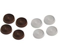 4 x Rubber Castor Cups Sofa Chair Furniture Floor Protectors Caster Cups 45 mm (Brown)