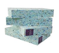 4 x Ruth White Recycled Chip Foam Full Height Yoga Blocks, 5cm / 2 inch