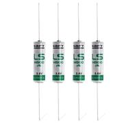 4 x SAFT LS14500 - 3.6V Lithium Battery AA ER14500 ER6 TL-2100 Axial Leads Tags