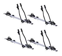 4 x Sagittar Bicycle Carrier + Roof Rack VDP EVO Steel Compatible with Renault Captur 5-Door 2013-2019