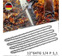 4 x Saw Chain 1/4 64TG 1.1mm Compatible with Husqvarna Stihl MSA 120 140 160 193T