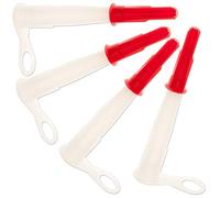 4 x Screw Caps & Nozzles for Silicone sealant, Mastic and EU3 Cartidges - Helps Prevent Silicone and adhesives from Going Hard in The Tube.