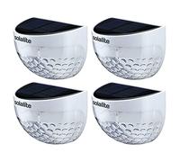 4 X Semi-circle Security Lights - Sensor Fence Light With 6 LEDs | Solar Powered | Light Controlling | Waterproof Feature | Easy Installation | Ideal For Patio, Fence, Yard, Pathway, Hall, Driveway