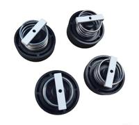 4 x Shock Absorber Feet for Technics SL-DD20 SL-BD20 | High quality blend, plastic and metal, durable, wear-resistant, black design