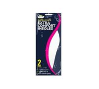 4 x Shoe Insoles Insert Extra Comfort Charcoal Sports Running Jogging Anti Odours Fleece Leather Walk Trainers Slippers Mens Women UK Size 3-11 (Extra Comfort Insoles (4 in Pack))