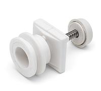 4 x Shower Door Rollers Joint Ball Grooved Sovereign Wheels/Runners 19mm L1